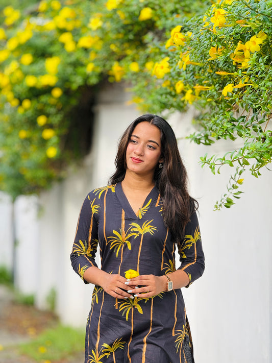 “Palmera” Cotton Kurta Set