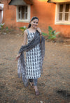 Block Printed Suit Set with Kota dupatta