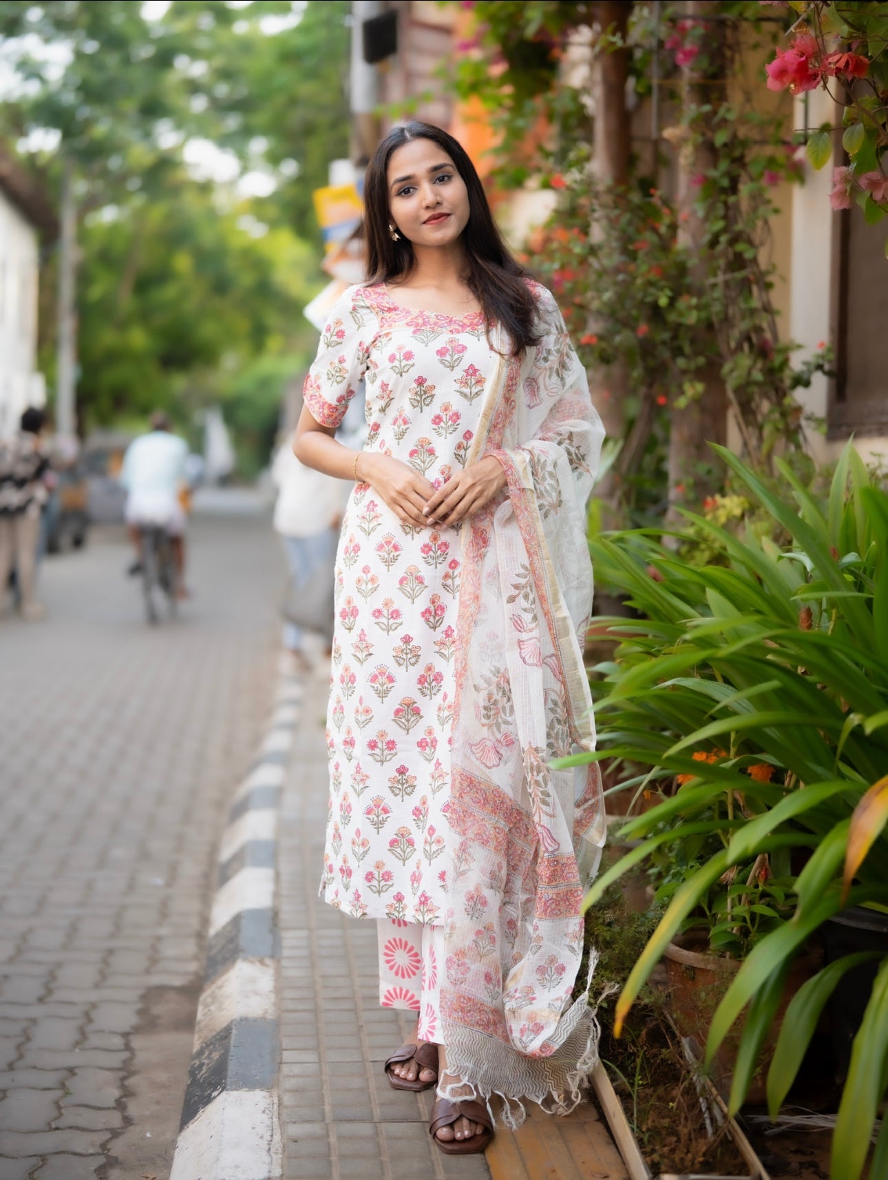 Block Printed Cotton Suit Set