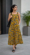 Catism🐈⬛ - Cotton Egyptian Cat Figurine Printed Dress/Kurta