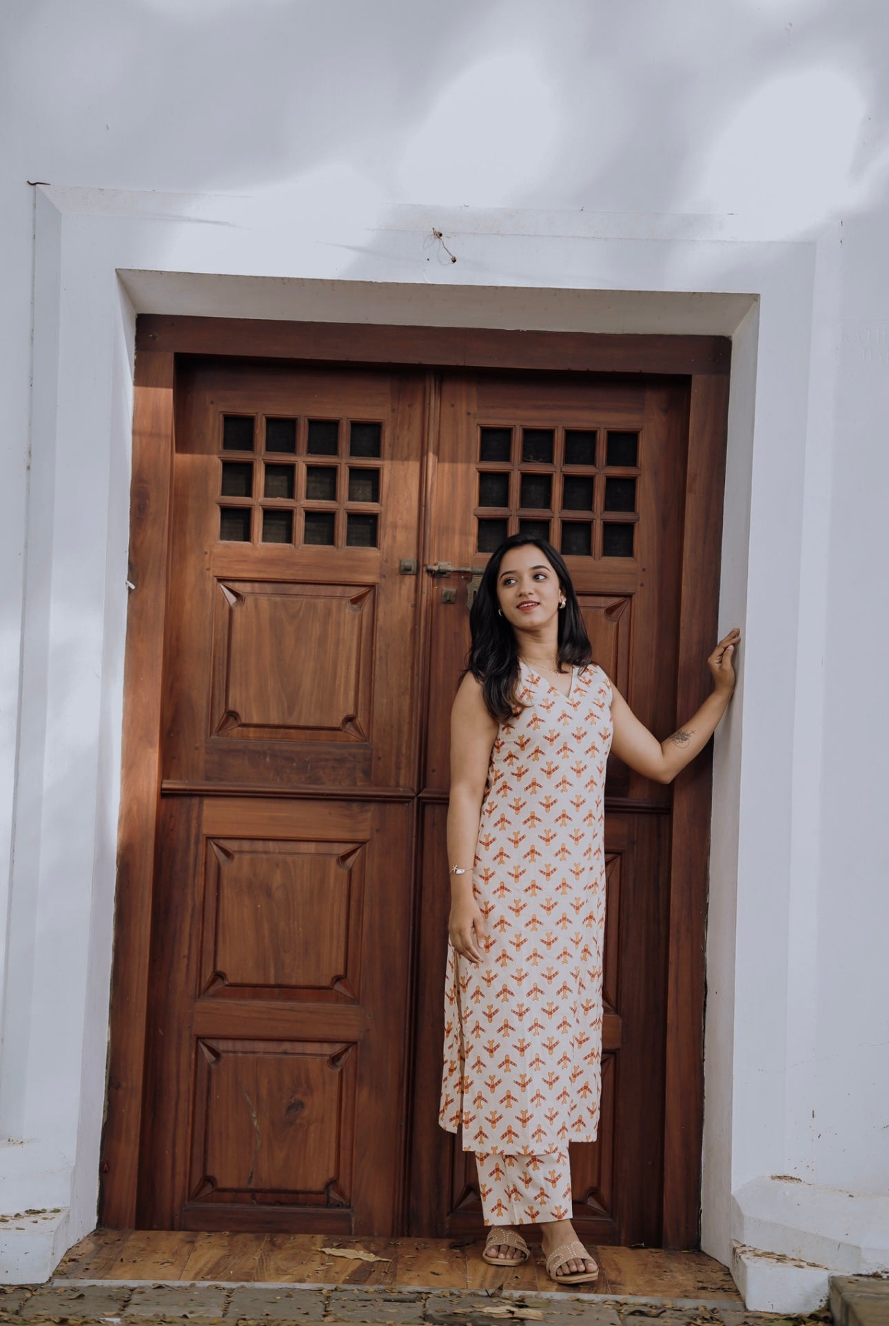 Airplane Printed Kurta and Palazzo Set