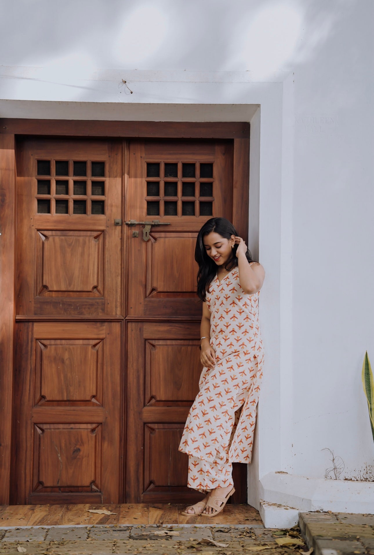 Airplane Printed Kurta and Palazzo Set