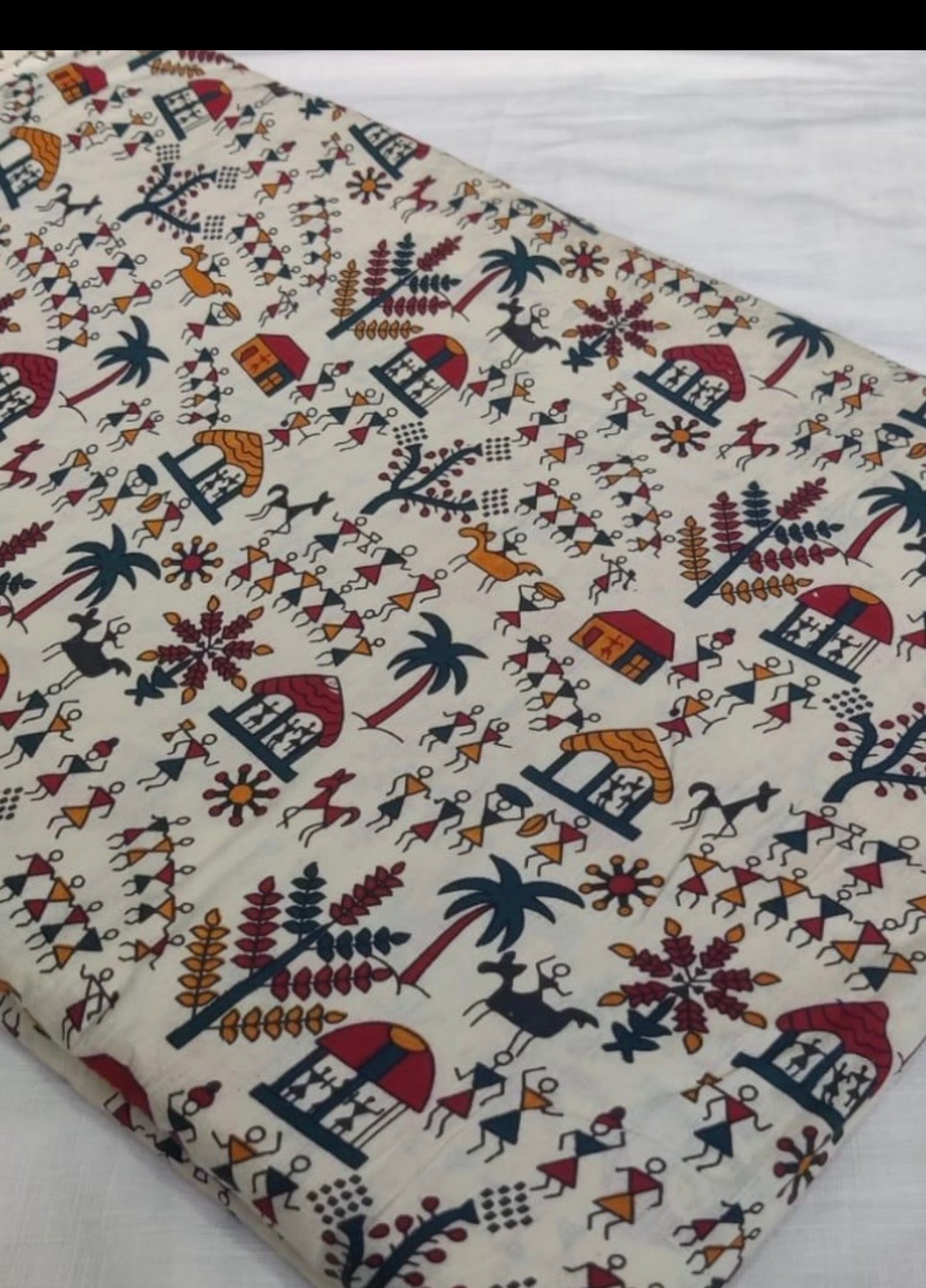 Warli Edit - Cotton Mandarin Collar Kurta and Pant Set