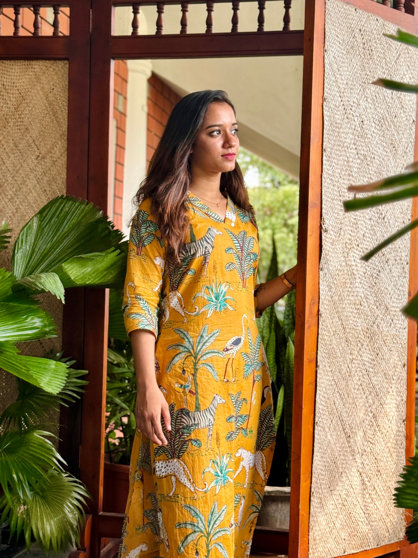 Yellow Jungle Themed Coord Set