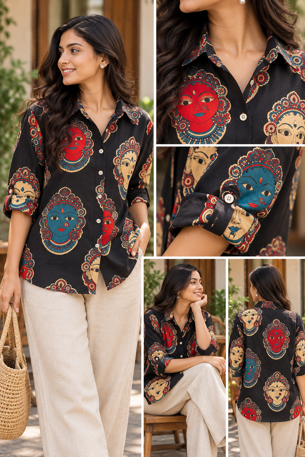 Kalamkari Printed Cotton Shirt