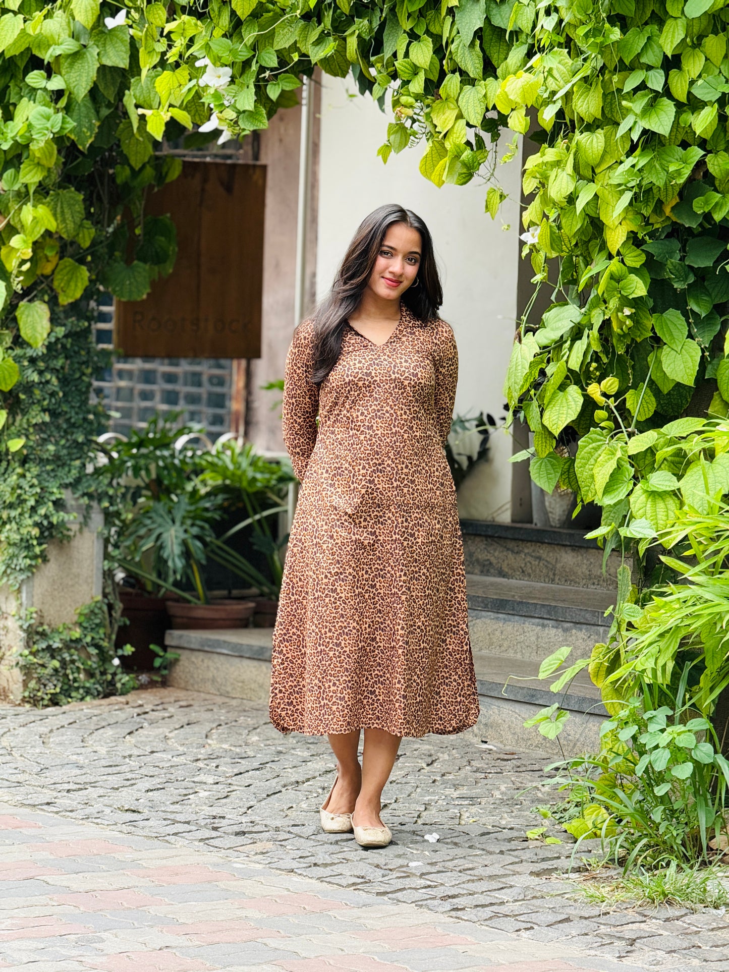 Safari Dress - Soft Cotton Printed Dress