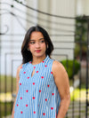 “BLUEY” Striped Heart Printed Dress
