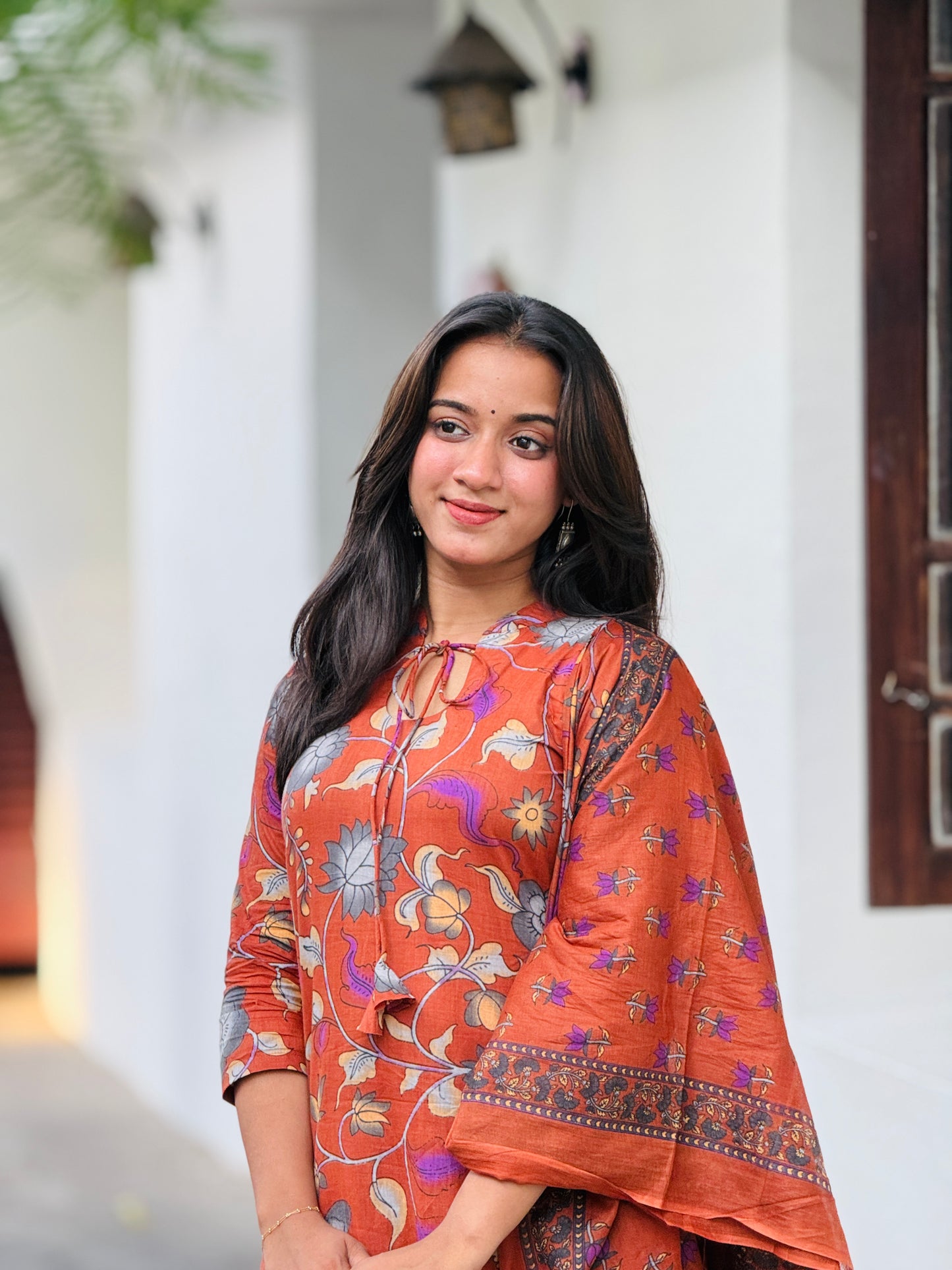 MOHINI - Cotton Kurta with Dupatta