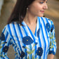 Blue Striped Kurta Set