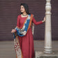 Festive Launch - Cotton Aline Panel kurta with Handmade Kalamkari Dupatta