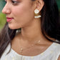 Handmade Brass Pearl Drops Earrings