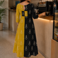 Gramya - Warli Printed Double Colour Cotton Aline Dress