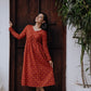 Red Bandani Alia Cut Kurta/Dress