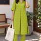“Greeny Polka” - Cotton Coord Set