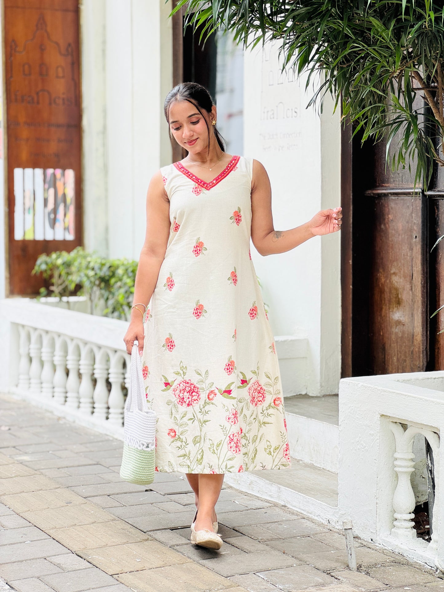 Christmas Drop #1 Floral Cotton Dress