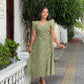 Oliver Green Block Printed Dress