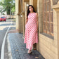 Pinky Lotus Kurta And Pant Set