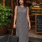 HEART LINE - Low Slitted Cotton Dress
