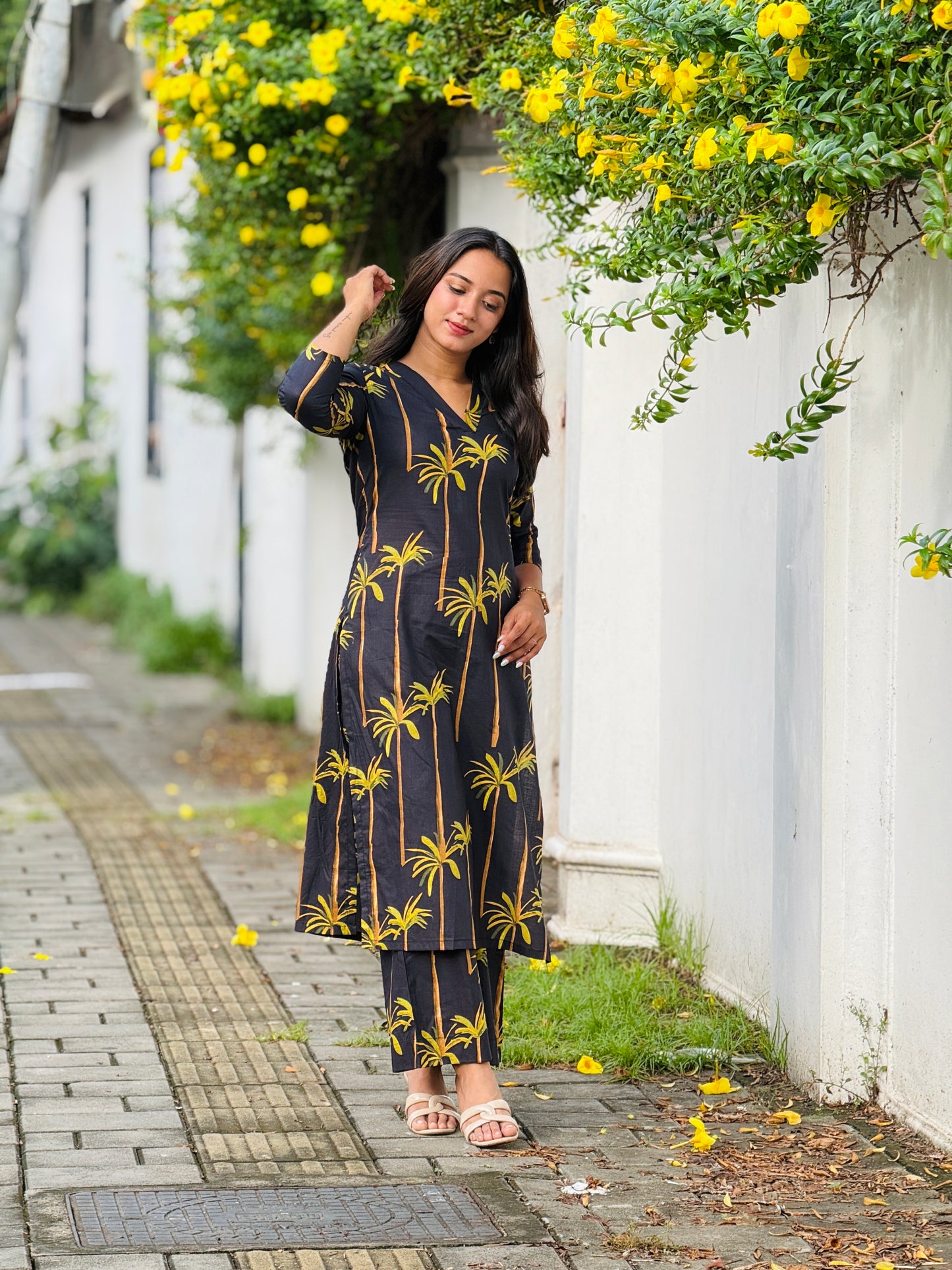 “Palmera” Cotton Kurta Set