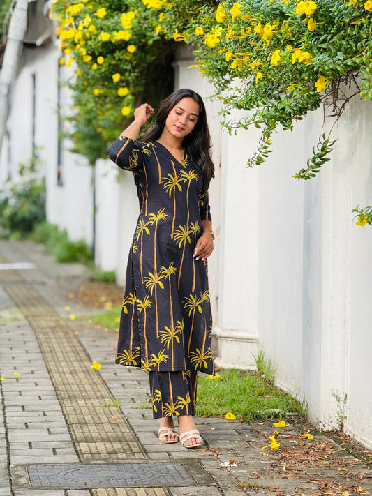 “Palmera” Cotton Kurta Set