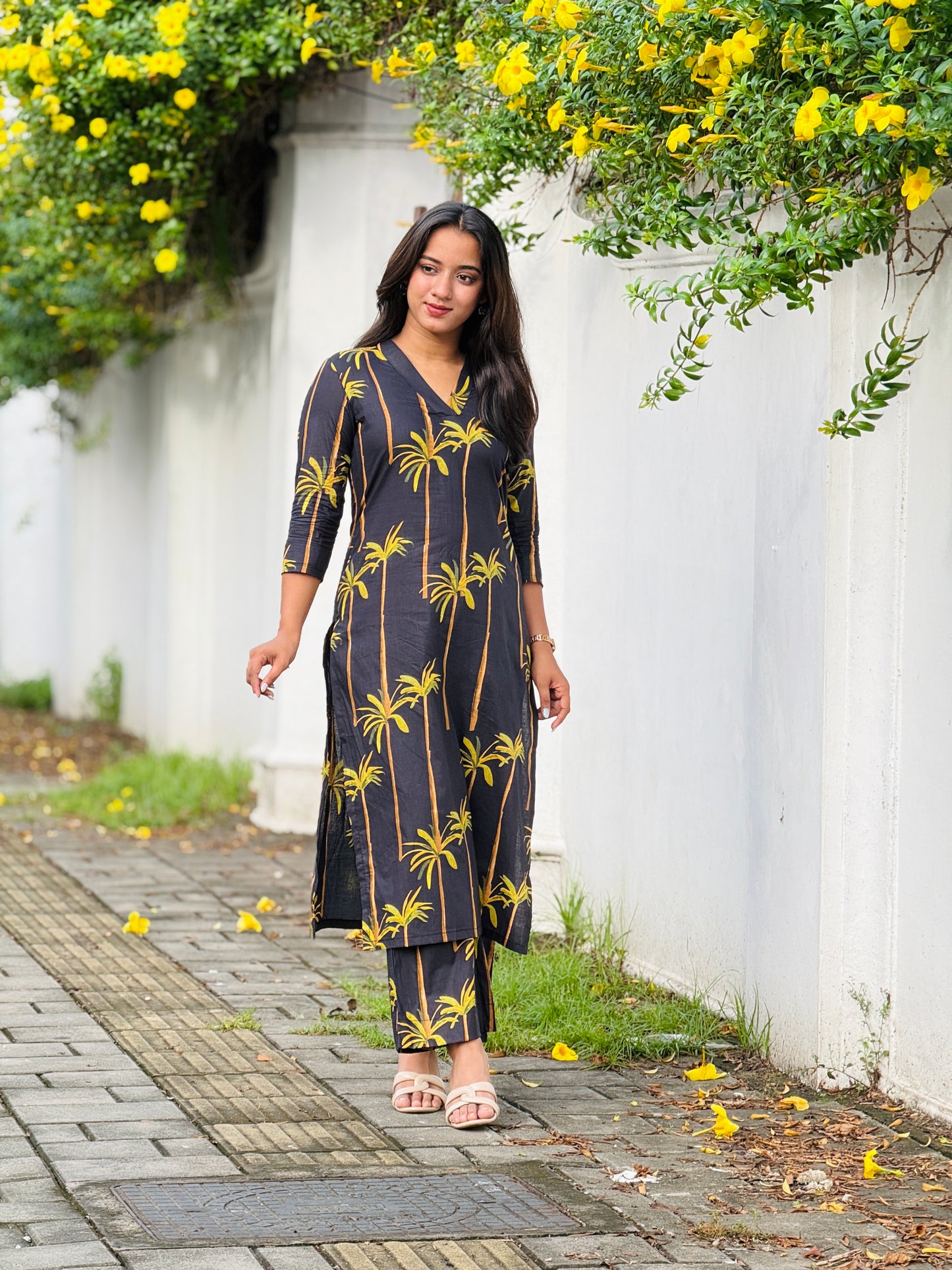 “Palmera” Cotton Kurta Set