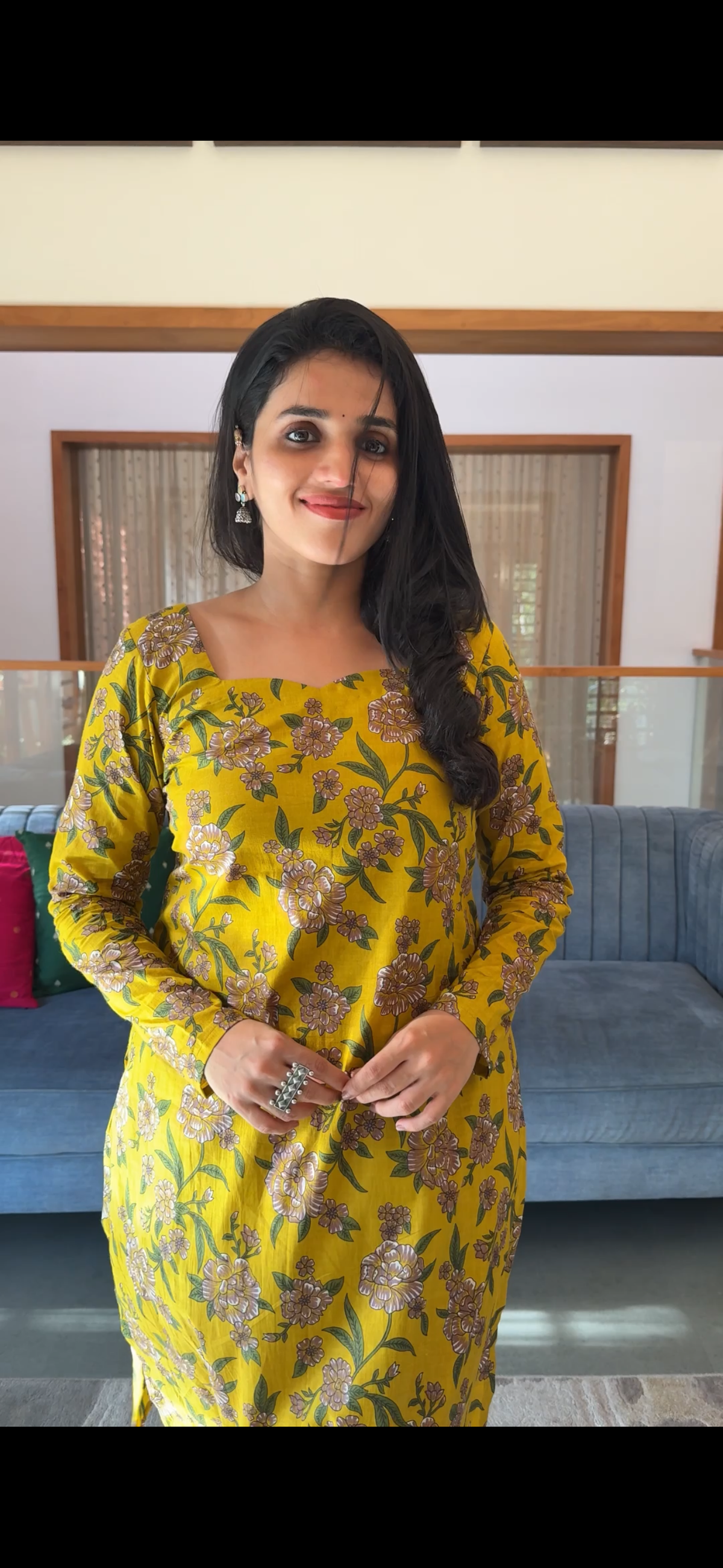 “Mustard Flower” - Cotton Kurta Set