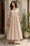 Hearty Flared Cotton Dress