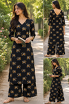 Gaja - Cotton Elephant Printed Kurta Set