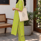 “Greeny Polka” - Cotton Coord Set