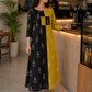 Gramya - Warli Printed Double Colour Cotton Aline Dress