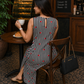 HEART LINE - Low Slitted Cotton Dress
