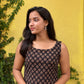 Ajrakh Lotus Printed Aline Kurta/Dress
