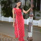Red Bandani Print Kurta and Pant set