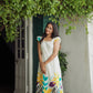 White Floral Cotton Dress