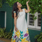 White Floral Cotton Dress