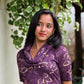 Purple Cotton Floral Printed Kurta and Pant Set
