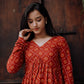 Red Bandani Alia Cut Kurta/Dress