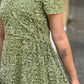 Oliver Green Block Printed Dress