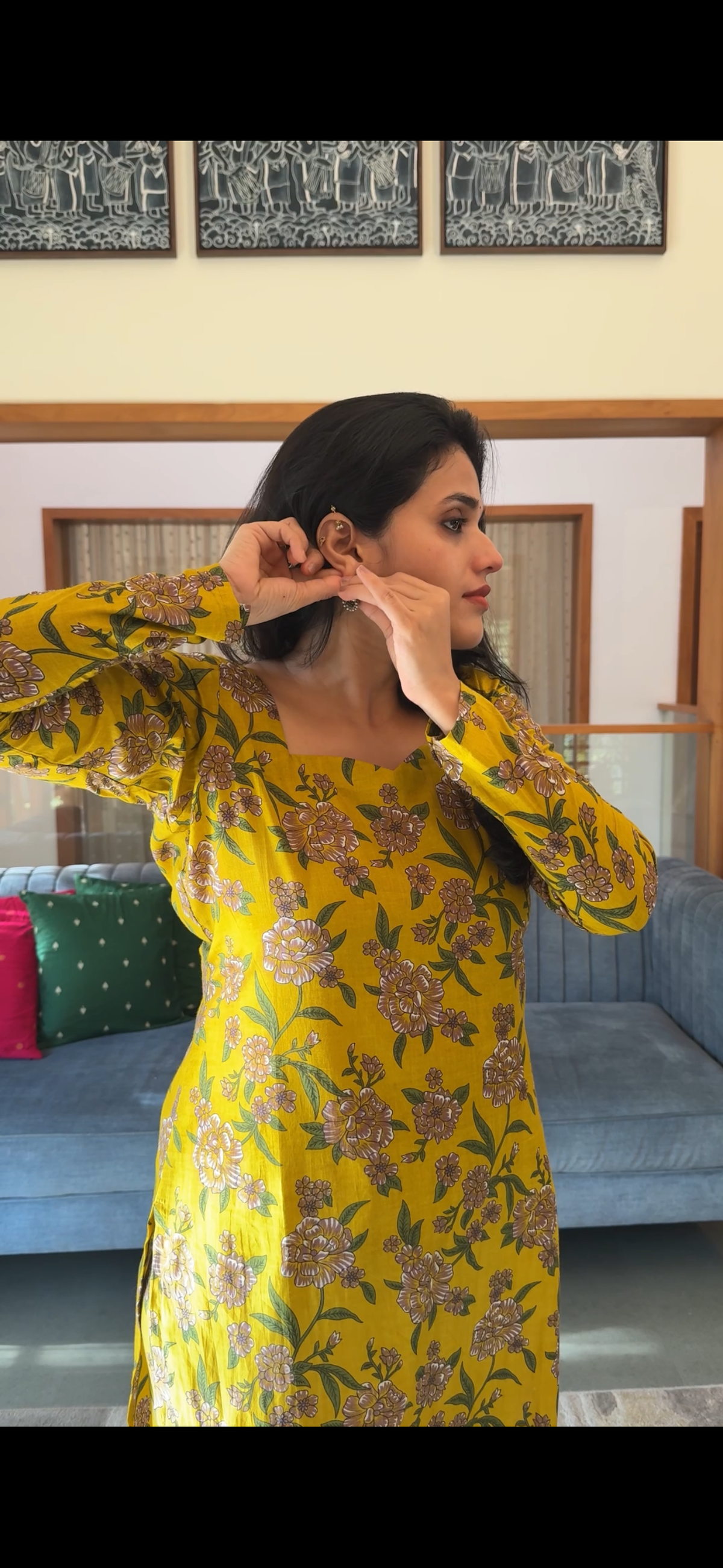 “Mustard Flower” - Cotton Kurta Set