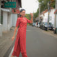 Red Chilly Cotton Kurta and Pant Set