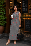 HEART LINE - Low Slitted Cotton Dress