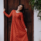 Red Bandani Alia Cut Kurta/Dress