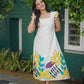 White Floral Cotton Dress
