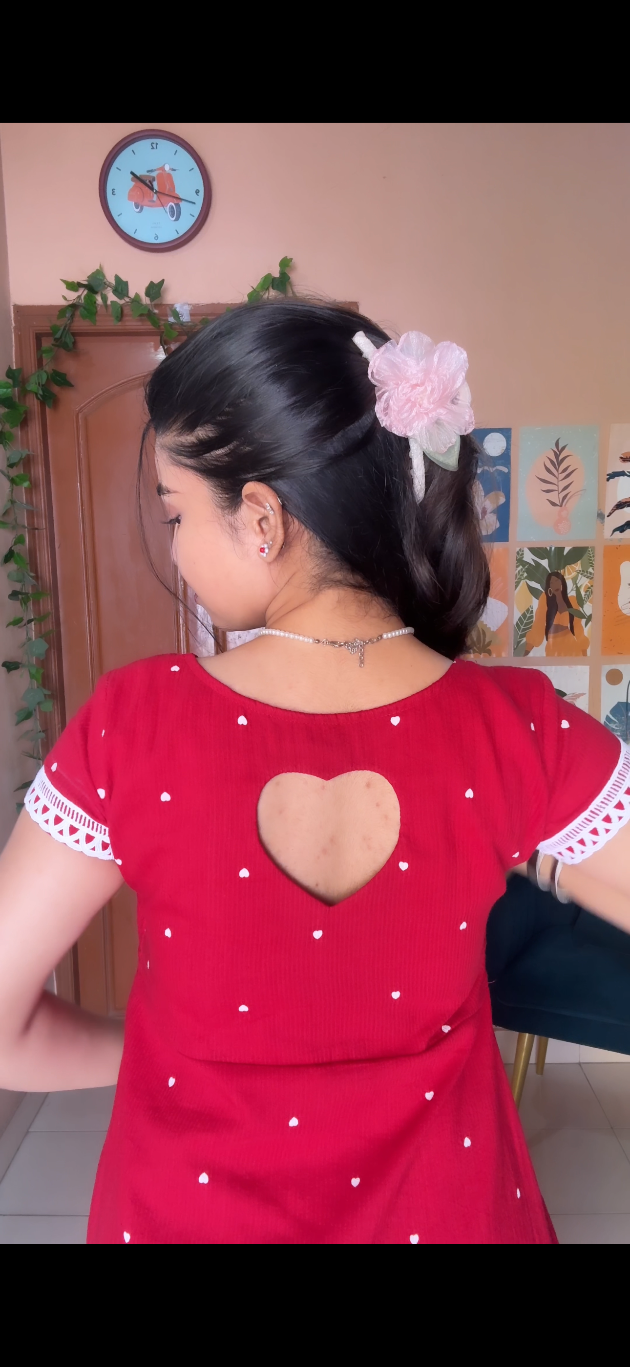 Hearty Dress - Cotton Heart Printed Dress