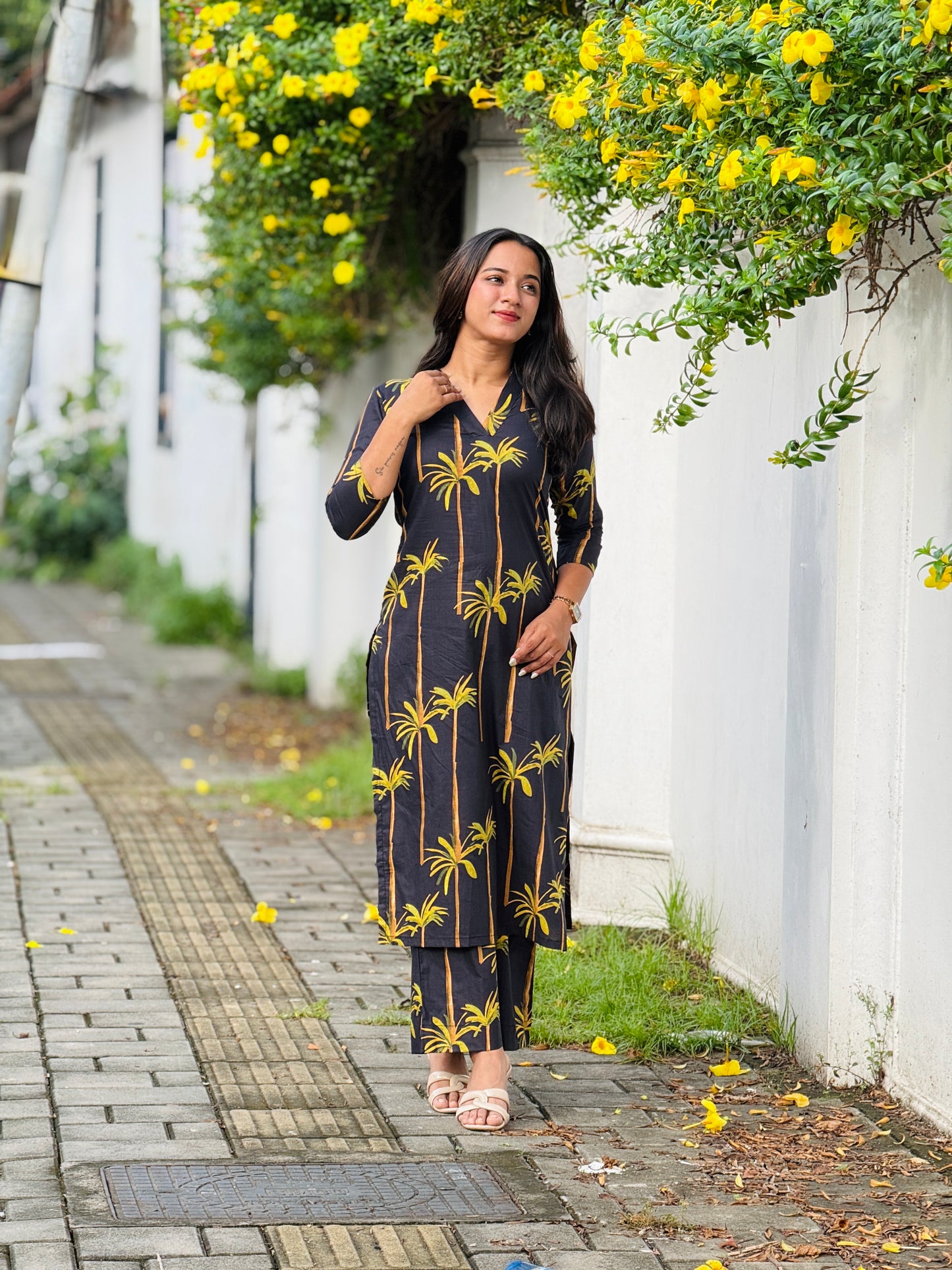 “Palmera” Cotton Kurta Set