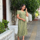 Oliver Green Block Printed Dress