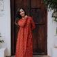 Red Bandani Alia Cut Kurta/Dress