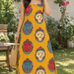 Kala - Kalamkari Face Printed Low Slitted Cotton Dress