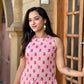 Pinky Lotus Kurta And Pant Set