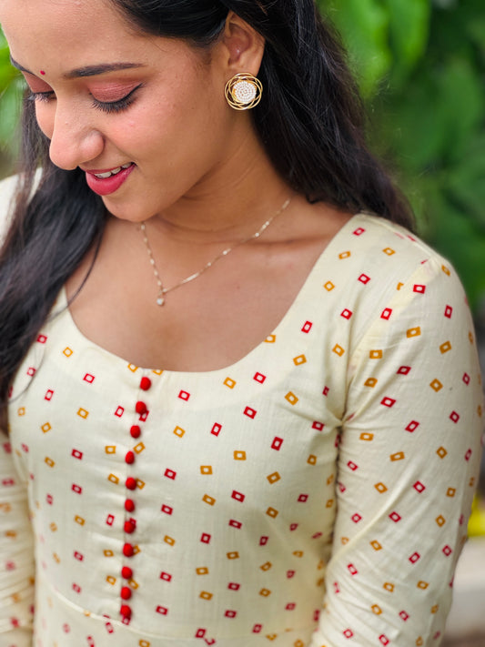 Atham Inspired Handmade Brass Earrings